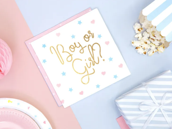 Servietten - Boy or Girl - 33cm x 33cm